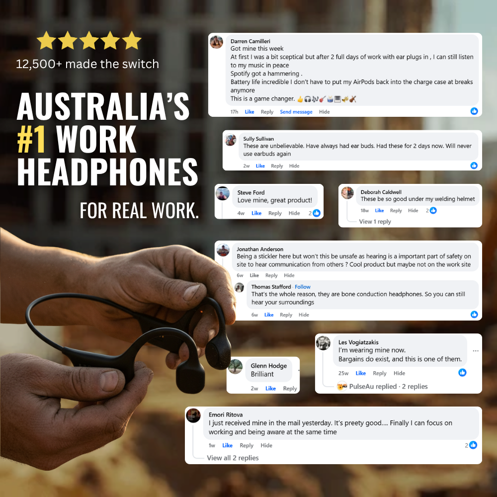 PulseAU Pro - Bone Conduction Headphones PulseAU